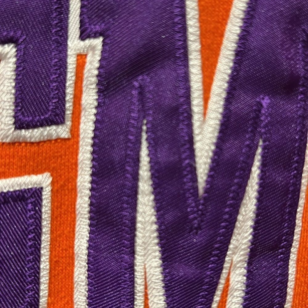 J.America‎ Men’s Orange Clemson Pullover Hoodie Size M - Picture 4 of 11